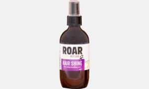 Hair shine roar pet care product.